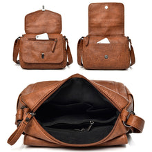Load image into Gallery viewer, Vintage Soft Leather Women Shoulder Bags Luxury Handbags Women Bags Designer Small Crossbody Bags for Women 2021 Messenger Bag
