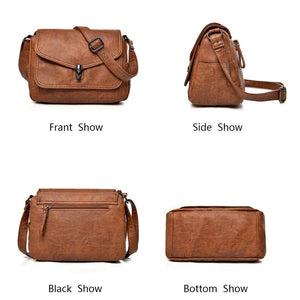 Vintage Soft Leather Women Shoulder Bags Luxury Handbags Women Bags Designer Small Crossbody Bags for Women 2021 Messenger Bag