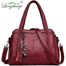 Load image into Gallery viewer, Women Casual Tote Bag Female Handbag Small Shoulder Bag for Women Tote Ladies Vintage Genuine Leather Crossbody Bag Sac A Main
