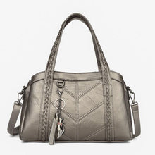 Load image into Gallery viewer, Women Casual Tote Bag Female Handbag Small Shoulder Bag for Women Tote Ladies Vintage Genuine Leather Crossbody Bag Sac A Main
